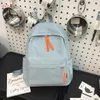 Rugzak kuzai nylon vrouwen vrouwelijke twill kawaii reistas unisex solide color schoolbag tiener preppy stijl kleine boektas