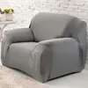 1 Seat Sofa Cover Solid Color Stretch Fabric Couch Covers for Living Room Sectional Corner Settee Slipcovers