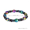 Strand Colorful Black Magnet Bracelet For Women Fashion Decorative Jewelry Women's Elegant All-match Mens Decoration