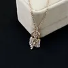 Pendant Necklaces European And American Fashion Key Lock Easy To Use Crystal Necklace Jewelry Gift For Women Gifts Wholesale