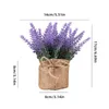 Decorative Flowers Artificial Lavender Fake Flower Wedding Romantic Bedroom Balcony Decor Nordic Style Vase Storage Home Bouquet Autumn