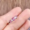Cluster Rings Natural Sri Lanka Ceylon Pink Sapphire Ring Fine Jewelry