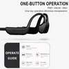 Knochenreduktionskopfhörer Offenes Ohrkopfhörer Bluetooth 5.0 Sport-Wireless Ohrhörer mit integriertem Mikrofon Headset