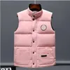 Herrenwesten Herrenwesten Kanadische USA Winter Outdoor Beliebtheit Daunen Luxusweste Mode Jacken Damen Gilet Designer Mantel Männlich Doudoune Luxe Goose Veste Homme