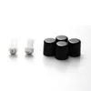 5ML 1 / 6OZ Verre Ambré Roll On Bouteille Vide Huile Essentielle Parfum Rollon Tube Métal Roller Ball Bouteille Couvercle Noir Voyage Portable Cpxon