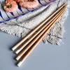 Chopsticks Creative Home Bamboo och Wood Splice Japanese Solid Table Pointed Non-Slip