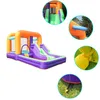 Kinderen opblaasbare speeltuin uitsmijter glijbaan met ball pit basketbal hoepel bounce house kastle combo meerdere leuke kinderen ooudoor play backyard verjaardag klein geschenken