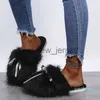 Pantoufles Pantoufles femmes 2023 hiver fourrure femme noeud papillon en peluche chaud maison appartements dames 12 coton chaussures femme doux chaussures grande taille J230815