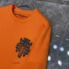 Hoodies Sweaters Hoodie Chromezhearts 21SS Designer Richtiges Herbstkleid kommt orange Schwert runden Nackenpullover