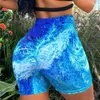 Active Shorts Women Gym Seamless Tie Dye Yoga Summer Push Up High Waist Fitness Cycling Slim Short Pants Womens Clothing