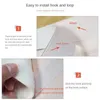 Sheer Curtains Cartoon Cute Cat Curtain Sticking Kitchen Bedroom Bathroom Non Punching Partition Dust Shielding Cloth Home Decoration 230815