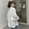 Jackets de mujer Rimocy Harajuku de gran tamaño White White Women Ligera de peso Ligero