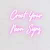 Party Supplies Personlig LED Neon Signs Design Your Lights Custom