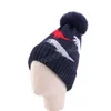 Neue Winter warme Kinder gestrickt Hut Kleinkind Jungen Dinosaurier Hut niedlich Pompom Baby verdickte Mütze Kinder Mädchen Hüte Bonnet Gorras