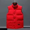 2023 Down Vest Winter High Quality Men Kvinnor Vest Puffer Jacka Parkas Coat Waterproof för män ärmlösa jackor Stand Collar 8 Styles Black White Red Gilet