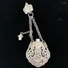 Decorative Figurines Chinese Miao Silver Copper Vintage Hollowed Out Pisces/Fu Character/Vase/Various Sachet Pendant Ornaments/No.1---No.4