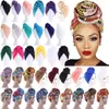 2023 Fashion Bonnet Women African Floral Print Ankara Bonnet Hat Turban Big Flower Chemo Cap Head Sjangie Wrap Indian Hijab