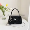 Shoulder Bags Advanced Small Square Bag Women's Bag 2022 New Girl Heart Bow Handbag Chain Love One Shoulder Diagonal Straddle Bagstylishdesignerbags