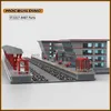 Altri giocattoli MOC Building Buildings City Train Greyhound Station Technology Bricks Assembly Assembly Modello Creative Display Raccolta XMAS Gift 230815