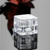 5ML 5G Clear Square Cosmetic Empty Jar Pot Eyeshadow Makeup Face Cream Container Bottle Acrylic for Creams Skin Care Products makeup to Evpg