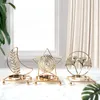 Ljushållare Golden Star Moon Arabian Style Home Decoration Set Light Luxury Plated Tea Table