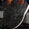 Dress Shoe Casual Glitter Mesh Flat Ladies Sequin Vulcanized Lace Up Sneakers Outdoor Sport Running 230814