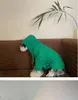 Dog Apparel Fashion Hoodie Dogs Clothing Pet Cotton Sweatshirt Dog Clothes Costume French Bulldog Cute Autumn Winter Green Boy Collar Perro 230815