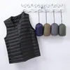 Men's Vests Men 90% Duck Down Vest 2023 Winter Ultralight Collarless Puffer Jacket Ultra Thin Warm Lightweight Waistcoat