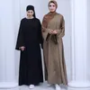 Etnik Giyim Nida İslami Abaya Düz Renk Müslüman Mütevazı Elbise Gevşek Geniş Kollu Kadınlar Dubai Türk Hijabi Robe Casual Ramazan (Hayır