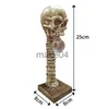 Novelty Items Halloween Horror Skull Lamp 3D Resin Statue Table Lamp Party Decorations Home Bedroom Desktop Scary Props Night Light Ornament J230815