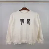 Padrão Knitwears Sweater Designer Roupas Luxo Suéteres Crew Neck Pullovers High Street Mesmo estilo para homens e mulheres S-2XL