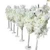 Altezza da 5 piedi bianco artificiale Cherry Blossom Tree Romano colonna di colonna conduce per il centro commerciale aperto