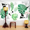 Tapestries Coconut Leaves Tapestry Wall Hanging Green Tropical Plants Hippie Aesthetics Room Home Decor R230815