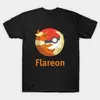 Męskie koszulki Tshirt krótkie rękawowe Flareon (Firefox ze słowami) koszulka Koszulka Pokeball Kobiet