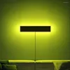 Wall Lamp Modern Creative RGB LED met afstandsbediening Slaapkamer Bedroom Bedide Woonkamer Café Bar Decor Kleurrijke Dimable Lights