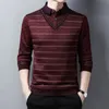 Men's Sweaters Winter Fashion Sweater Fleece Thickened Knitted Men Clothing Fake Two Piece Shirt Warm Knitwear MY740 230814