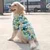 Dog Apparel Shirt Summer Roushy Beh Wind Winds Respirável Médio Grande Dogs Supplies de férias 230814