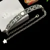 Men Diamond Chains Necklace Designer Fashion Retro Chokers Women Silver Jewelry Letter Choker Pendant Necklaces Mens Jewlery 238153C6