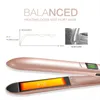 Negative Ion Infrared Hair Straightener and Curler with LED Display - Professional Hair Care Tool for Smooth and Shiny Hair