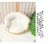 Other Cat Supplies Pet BedKennel Mat Dog Beds Sofa Bamboo Weaving Four Season Cozy Nest Baskets Waterproof Removable Cushion Sleeping Bag 230814