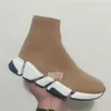 Tasarımcı SOCKS Sıradan Ayakkabı Platformu Erkek Kadın Parlak Örgü Hız 2.0 1.0 Trainer Runner Sneaker Socker Shoe Master Kabartmalı Spor ayakkabı hızları patik Paris 35-45