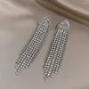 Dangle Earrings Freetry Shiny Full Rhinestone Long Tassel For Women Exaggerated Trendy Crystal Hanging Wedding Jewelry