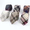 Bow Ties Fashion Tie Classic Heren Plaid NecTie Formele slijtage Business Suit Bowknots Mannelijke TR Fabric Skinny Slim Colorfy Cravat