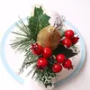 Tabellservett Ring Tabelduk Juldekoration Ping ett fruktspänne (päron)