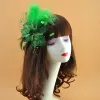 Başlıklar ziyafet tüyü pimleri başlık düğün partisi gelin tiara kadın fascinators klips bayanlar aksesuar headwearzz