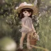 Puppen Jeno 16 Yosd Nova Body 265 cm süßes Mädchen kariertes Hemd nebenan Modespielzeug für Mädchen Geschenke Chinabjd 230815