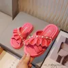 Chinelo de verão crianças chinelos moda meninas fundo macio flip-flop pérola chinelos crianças casual respirável simples sapatos antiderrapantes