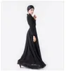 Abbigliamento etnico Abiti islamici vestito musulmano 8 colori a due strati Chiffon Abaya per donne Dubai 2023