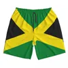 Mäns shorts simma sommar badkläder man simning stammar strand surf brädan manliga klädbyxor flagga av jamaica