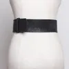 Andere mode -accessoires riemen ontwerp ceinture grote femme lederen brede taille riem vrouwen mode vierkante pin buckle corset zwart bruin voor jurk 230814